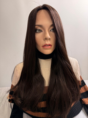 Mazali Silk French Top Wig | 18″ #3 — front view, item 66