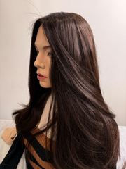 Mazali Silk French Top Wig | 18″ #3 — side view, item 66
