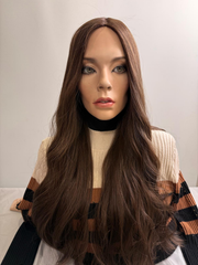 Mazali Silk French Top Wig | 20″ #10/6/8 — front view, item 69