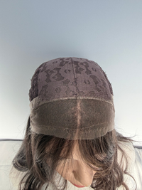 Inside front of the Tuni wig cap.