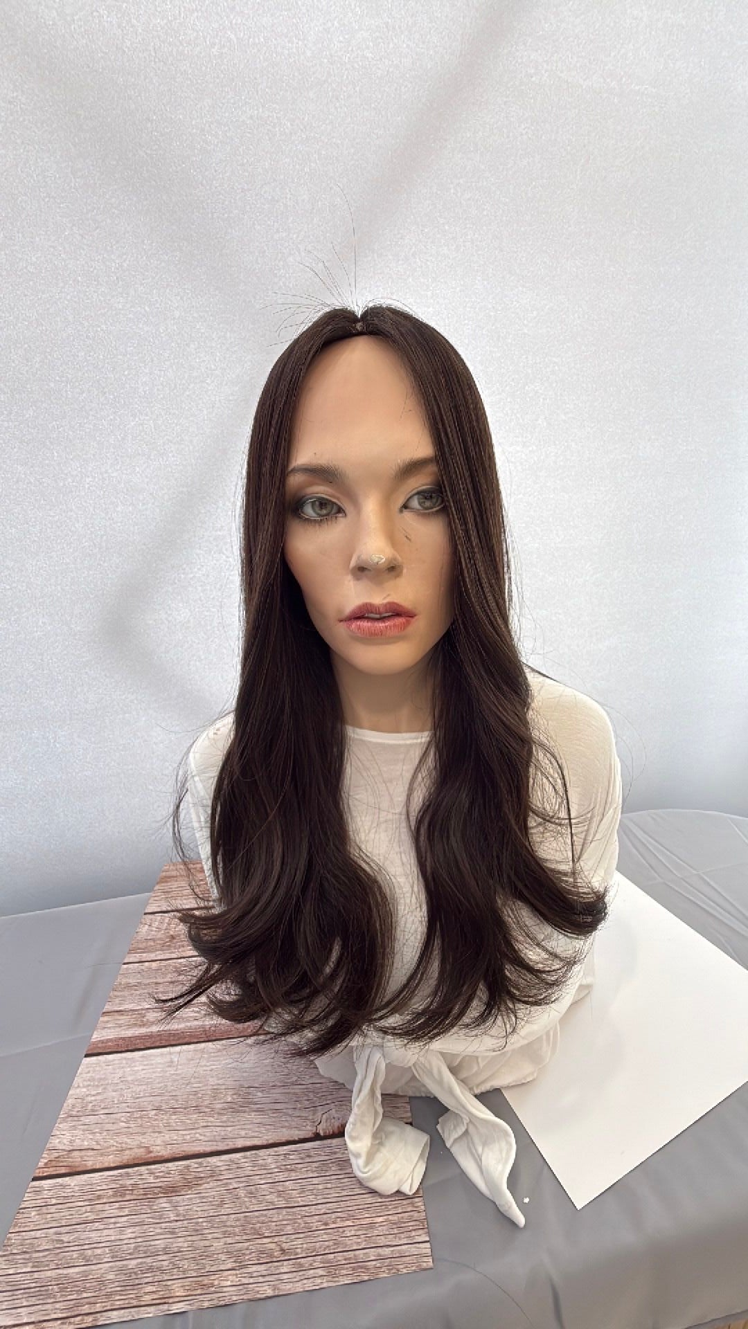 Mazali Silk French Top Wig, 16 inches, #2/8/6 — product view 1