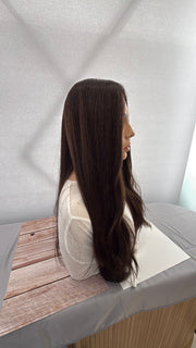 Mazali Silk French Top Wig, 18 inches, #2/8/6 — product view 2