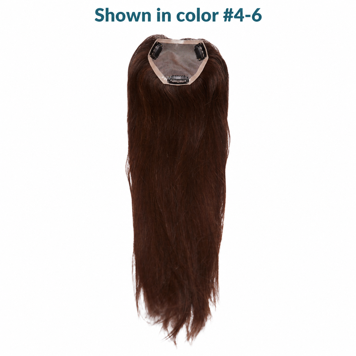 Mazali Mini Mono Topper with its base and clips visible, shown in color #4-6.